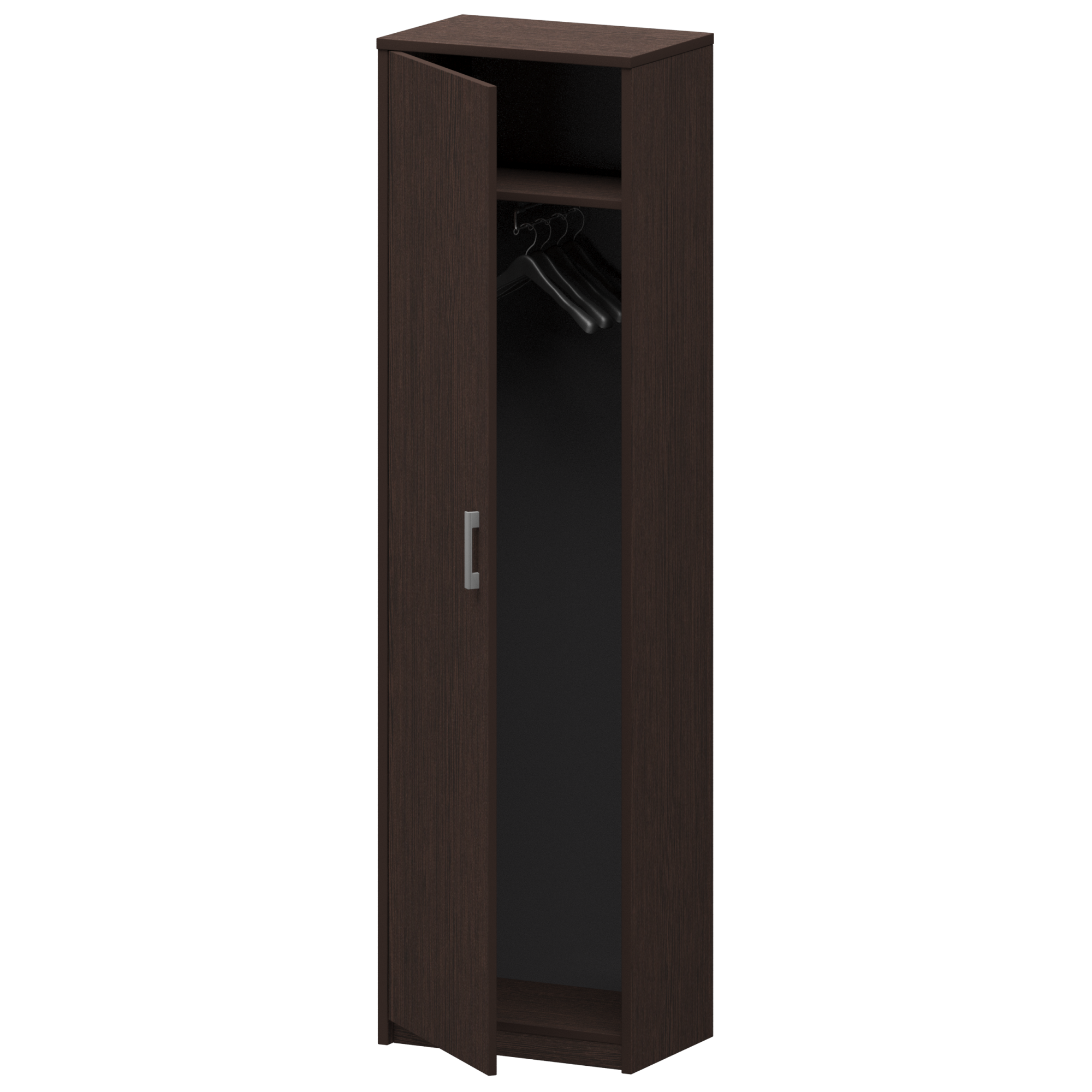 Изображение гардероб узкий арго а-308 дуб венге